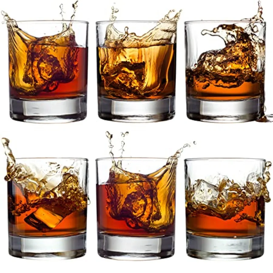 

Набор стаканов Old Fashioned из 6 штук, 10 1/4 унции, для коктейлей и бурбона, из бессвинцового хрусталя, для бара