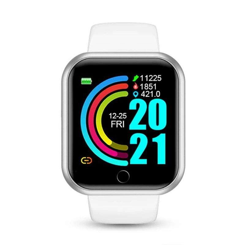 Smart Watch voor dames heren polshorloge Bluetooth aangesloten telefoonspeler Muziek Fitness Sportarmband Slaapmonitor Digitale horloges