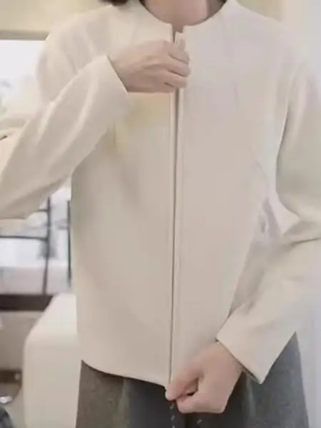 

Korean Sle Loose Women's Double-Faced Fce Sweatirt Spring 2026 Warm Versatile Large Size Inner Wear Casual Long Sve