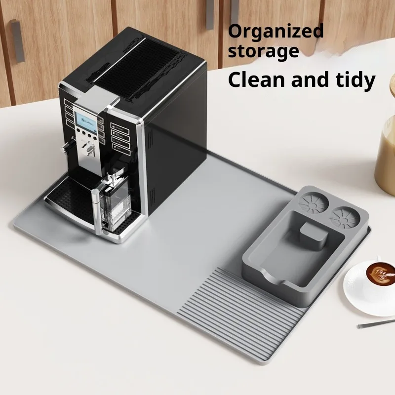 وسادة سدادة قهوة من السيليكون غير قابلة للانزلاق مع حامل تخزين صندوق صنبور القهوة لأدوات الإسبريسو أدوات باريستا أجزاء ماكينة القهوة