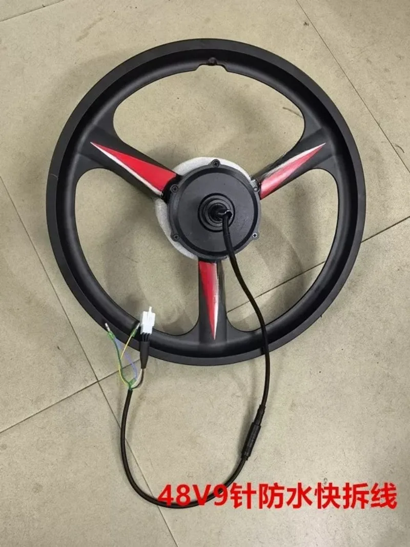 20 26 inch magnesium alloy three cutter wheel forward brushless lithium electric  bike variable speed disc brake rear motor 48V