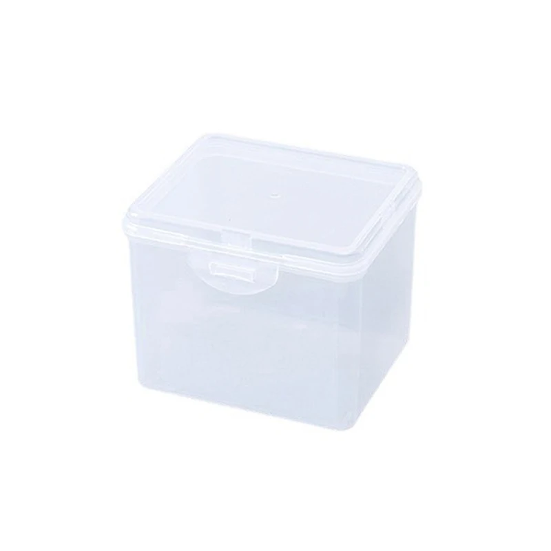 New Transparent Plastic Storage Box Photocards Small Card Storage Box Desk Organizer Box Classification Box Stationery