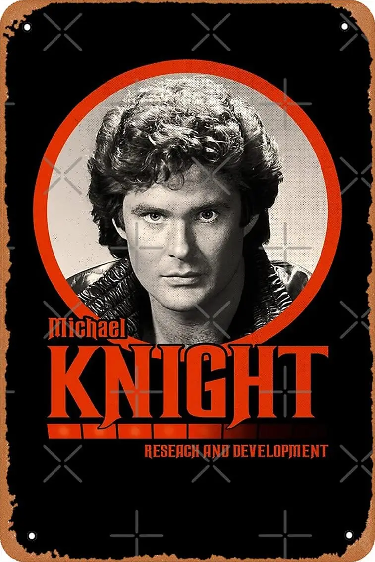 

Knight Rider KITT Poster Metal Tin Sign 8" x 12" Vintage Retro Man Cave Wall Decor