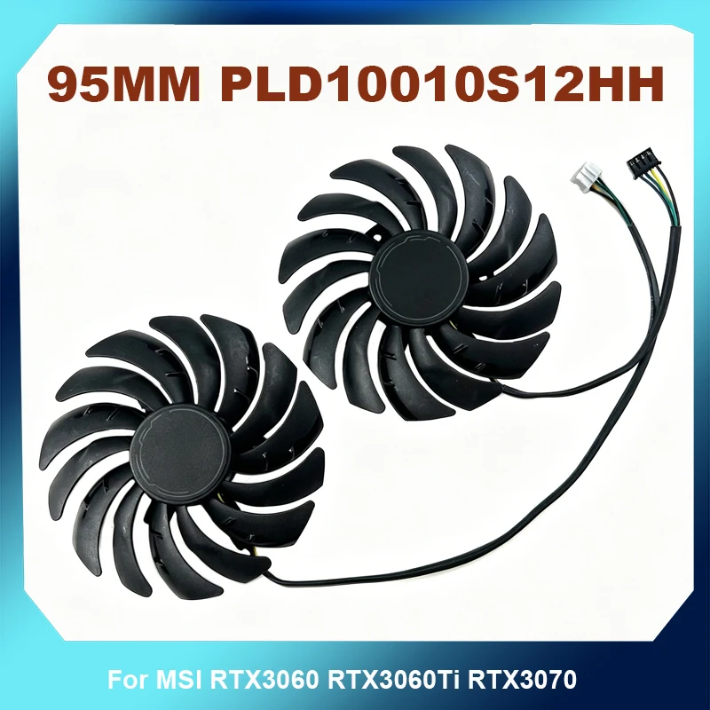 

95MM PLD10010S12HH DC12V 0.40A 4Pin GPU Cooling Fan Replacement For MSI RTX3060 RTX3060Ti RTX3070 VENTUS 2X OC Cooler