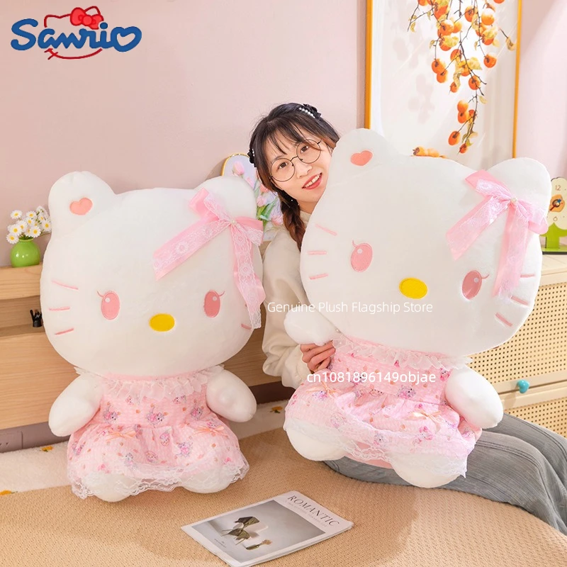 30/40/50/70CM Duży rozmiar Sanrio Hello Kitty Kreskówka Anime Pluszowa lalka Dekoracja pokoju Śliczna poduszka Pluszowe ozdoby Prezenty