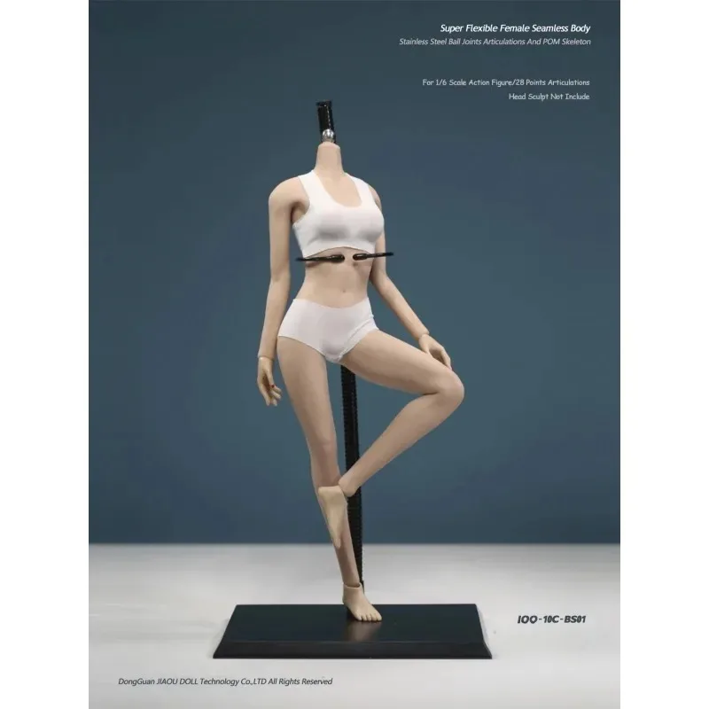 1/6 Aisan أنثى سلس الجسم سوبر مرنة منتصف الثدي الفولاذ المقاوم للصدأ وصلات كروية أقدام قابلة للإزالة ل 12 "نحت الرأس JOQ-10C #3