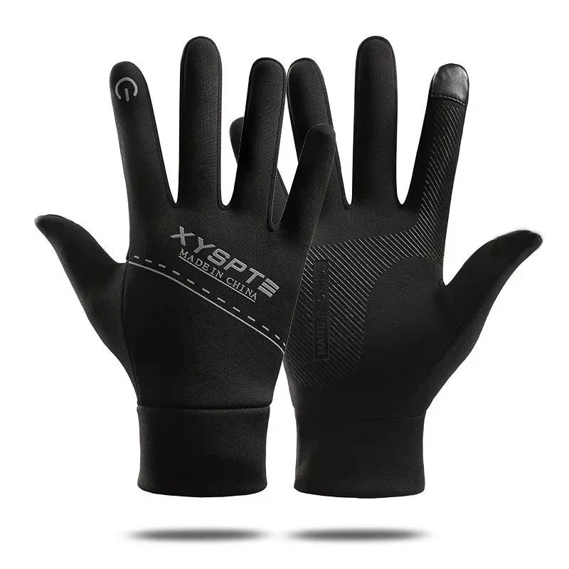 Gloves Men Cycling Bike Women Thermal Fleece Cold Wind Waterproof TouchScreen Bicycle Warm Outdoor Running Skiing Mitten