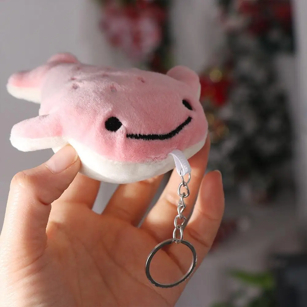 Animal Whale Cartoon Whale Keychain Soft Stuffed Fluffy Animal Whale Doll Plush Cartoon Whale Pendant Friends Birthday Gifts