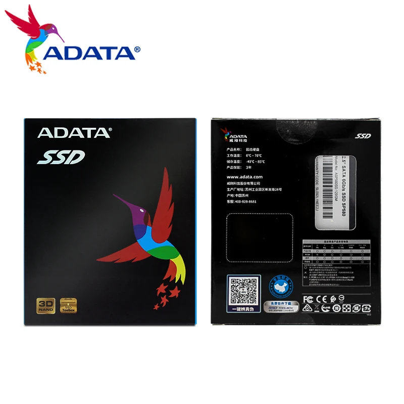 Originele Adata Interne Solid State Drive Sata 3 Ssd 240Gb 120Gb Sp580 Hd 2.5 Inch Opslag Harde Schijf Voor Pc Desktop Laptop