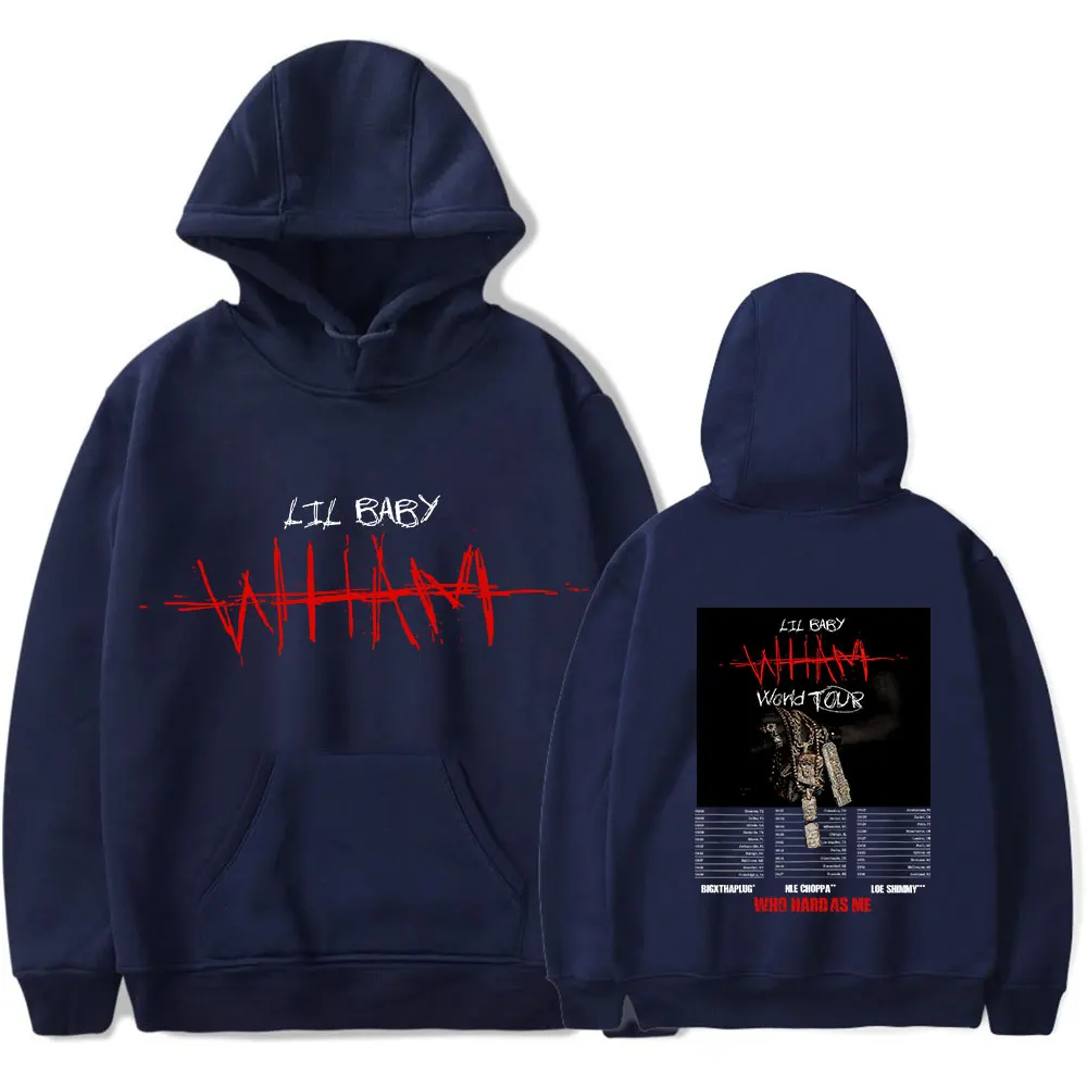 سترة ليل بيبي بغطاء للرأس 2025 Vintage Merch للرجال والنساء بلوفر رياضي هيب هوب