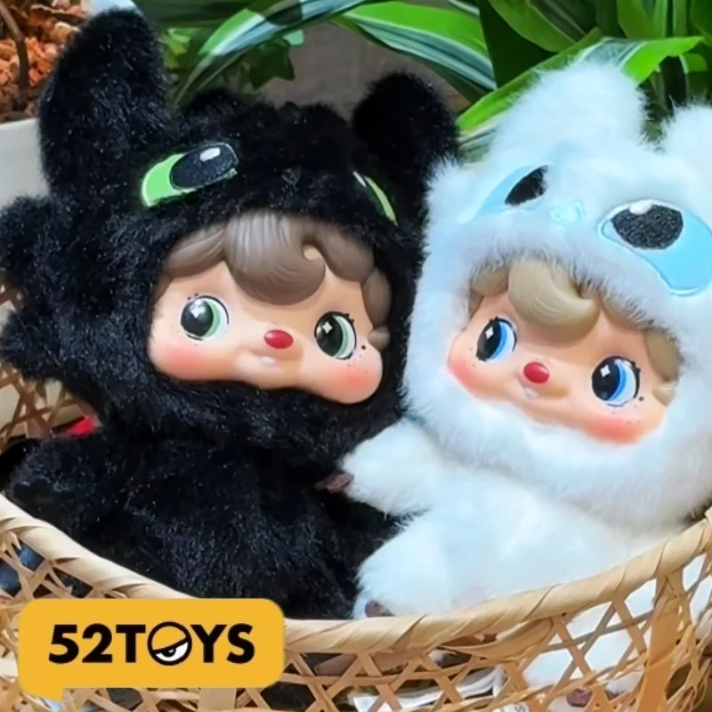 

In Stock 52TOYS Pouka How To Train Your Dragon Anime Vinyl Figure Toothless Night Fury Light Fury Toy Collectible Bag Pendant