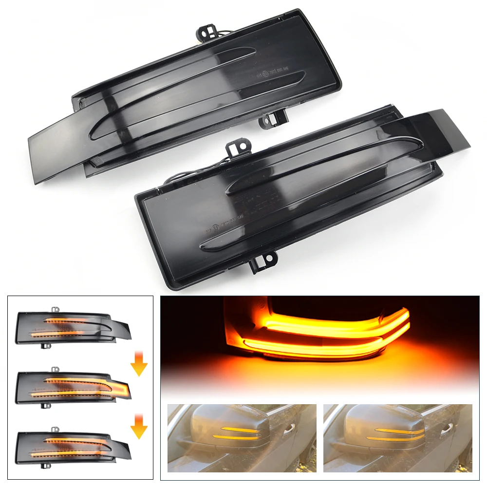 

Dynamic Blinker LED Turn Signal Light Indicator For Mercedes-Benz A B C E S CLA GLA CLS Class W176 W246 W204 W212 C117 X156