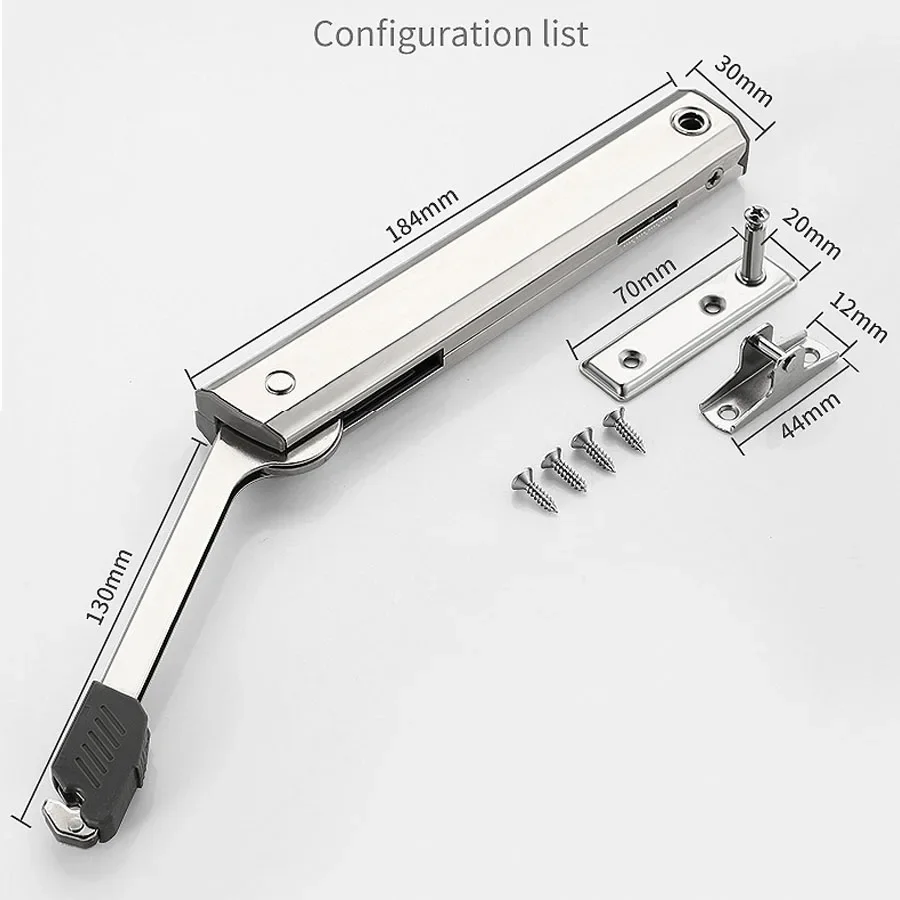 

Free-standing Gas Strut Cabinet Door Support Stainless Steel Cabinet Door Buffering Hydraulic Rod Cabinet Flap Door