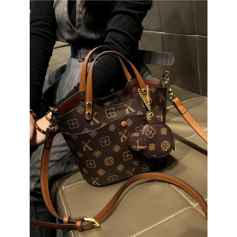 

Elegant Leather Shoulder Bag By Famous Designer - Women's Handbag With Crossbody Feature Classic And Chic