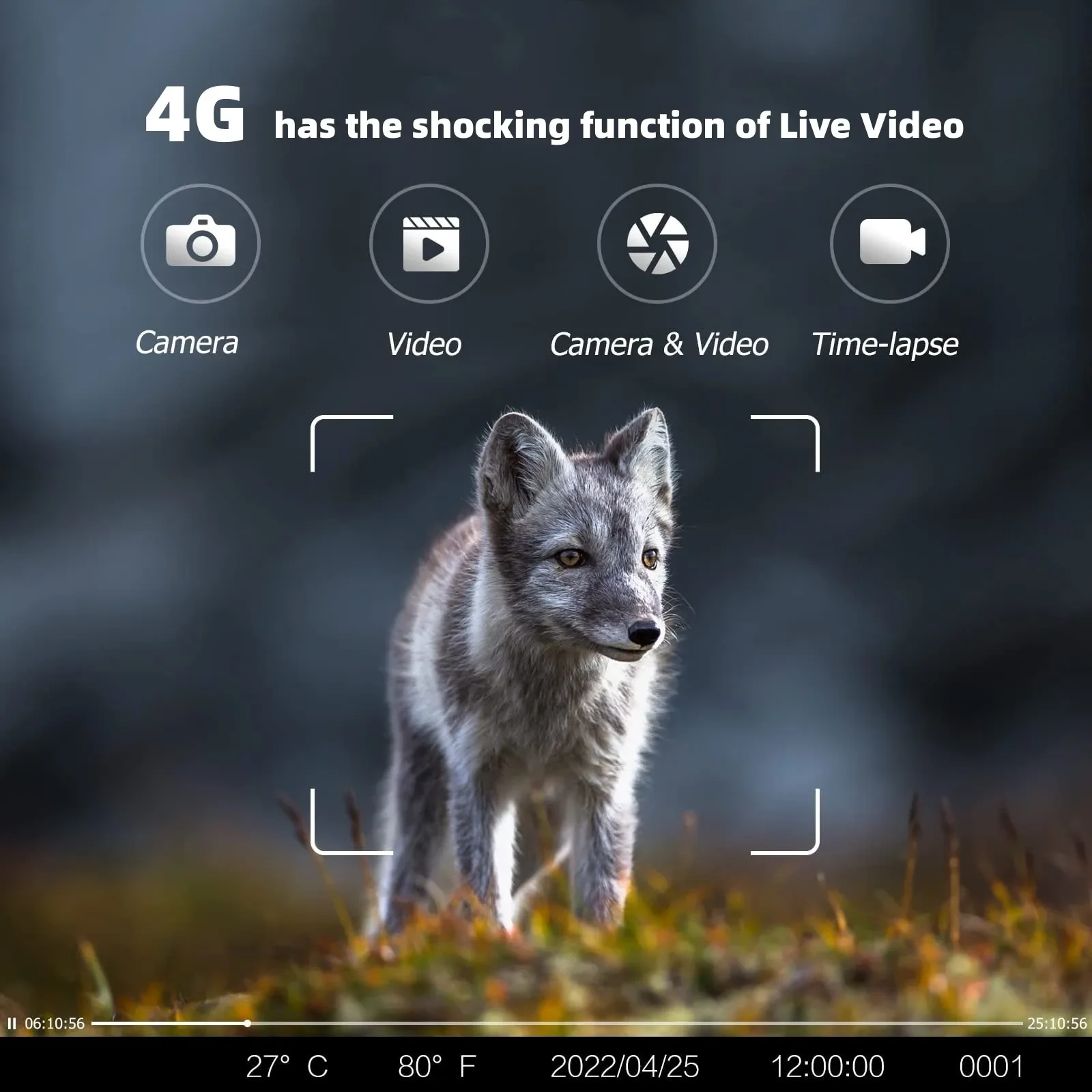 HC-880Pro 4G Wildkamera 30MP 2K Auflösung Nachtsicht Jagd- und Wildtier-Überwachungskamera 120 Grad Sichtfeld – Detail 5