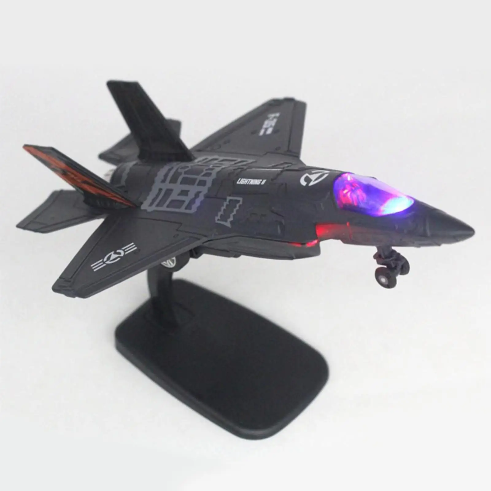 

Simulation Metal Pull Back LED Aircraft Airline Fighter Toys Model