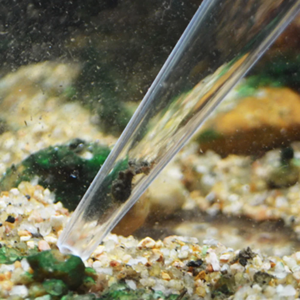 

2pcs Aquarium Aquarium Cleaning Tool Tool Sewage Suction Device for Fish Tank with High Transparency Pet Supplies