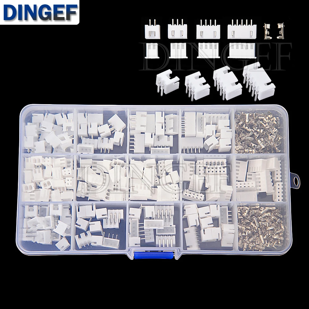 XH2.54mm JST 2P 3P 4P 5P Straight / Bent Needles Terminals Connectors Inserts Wiring Reeds Plugs