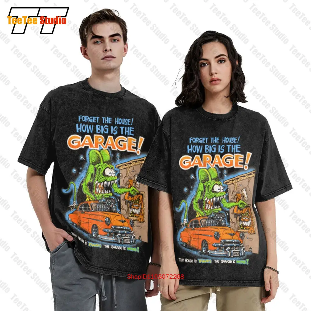 Rat Fink Forget The House Vintage Oversized T-Shirt Ed Big Daddy Roth Size S 5Xl RYJM