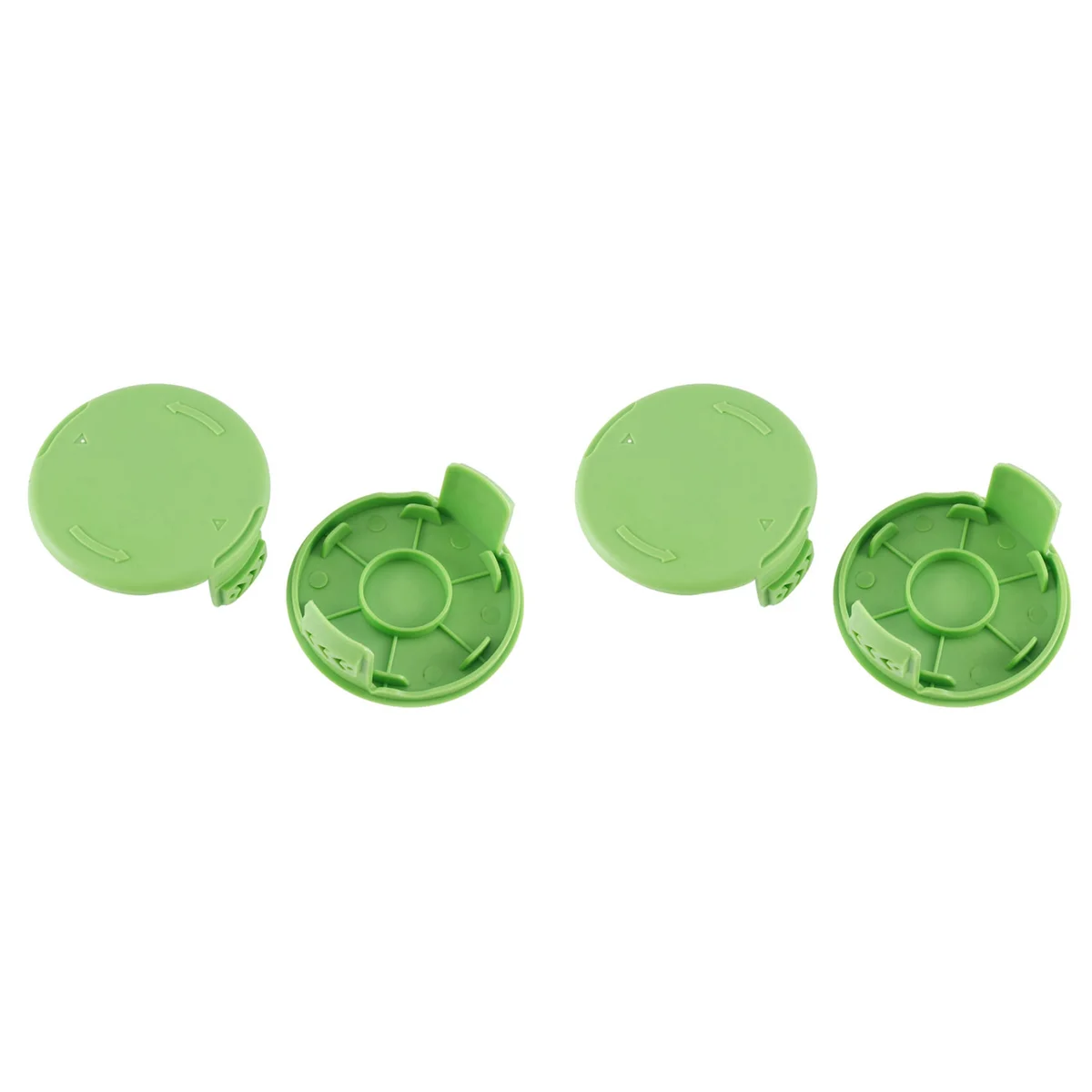 A04I 4Pack Replacement Spools Cap Covers Parts 3411546A-6 for Greenworks 21332 21342 24 Volt 40V 80V Cordless Weed Eater