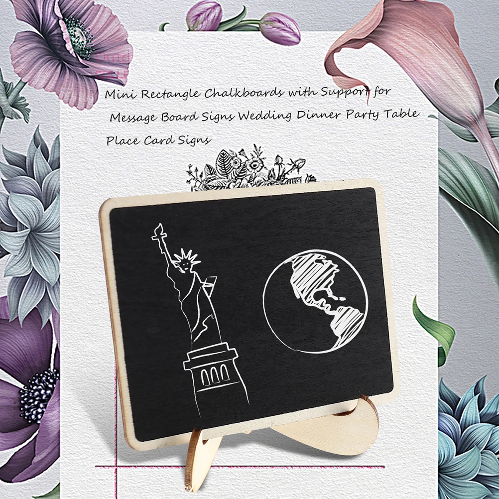 

20 Pcs Small Blackboard Display Chalk Signs for Tables Number Label Mini Chalkboard Decorative Message