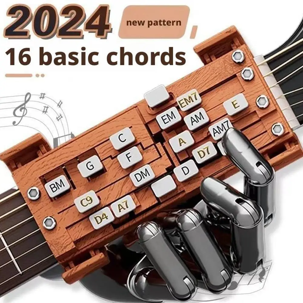 Guitar Aid Chords,Portable Guitar Learning System Teaching Beginner Trainer Practice Tools for Beginners Friends Family Adults