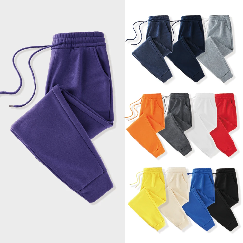 

Solids All-match Sportwear Mens Autumn Fashion Joggers Pants Casual Fleece Outdoor Trousers Unisex Warm Y2K Colour Sweatpants