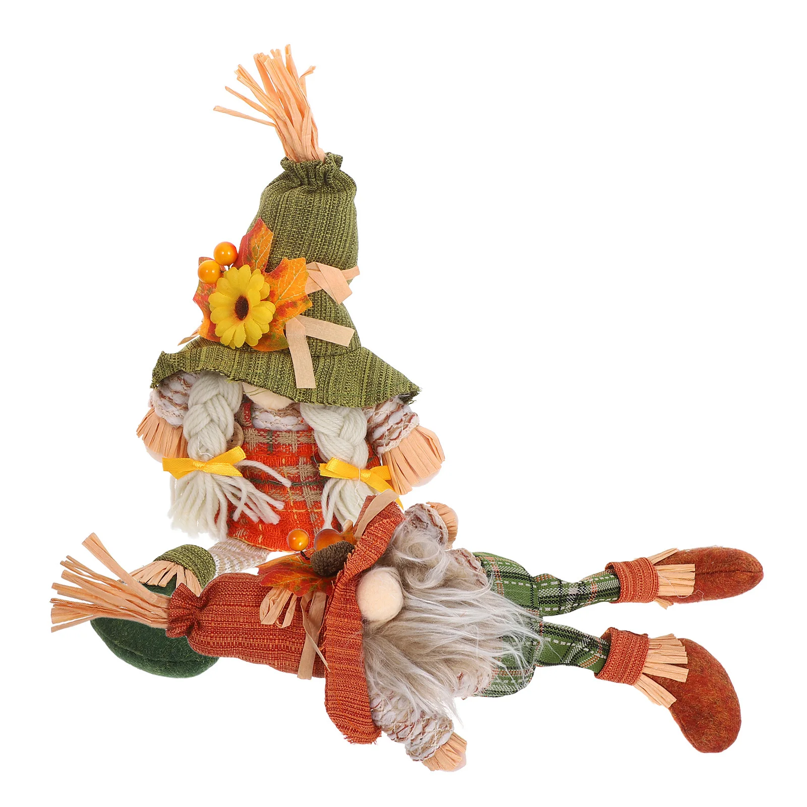 2pcs Small Gnomes Figurines Thanksgiving Decor Gnome Unique Fall Harvest Festival Table Centerpiece Indoor Outdoor Home