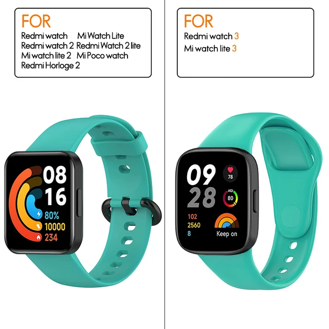 Correa de silicona para correas de reloj deportivo Redmi Watch 3/Active/Lite ​ Pulsera Correa impermeable para Xiaomi Redmi Watch 3 Active/Lite