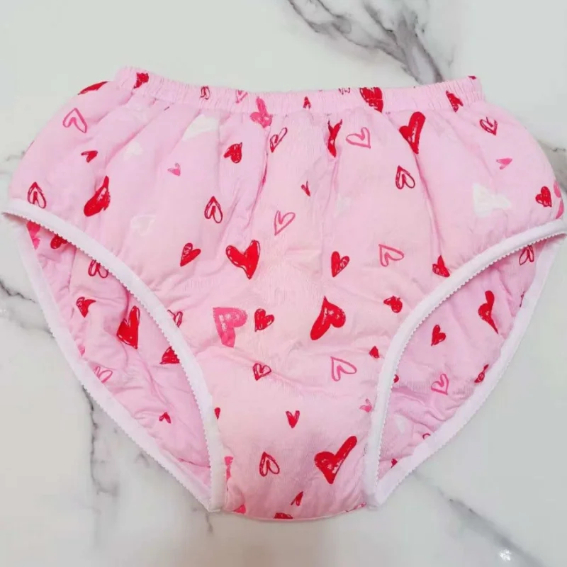 

Трусы ручной работы из тонкого шелкового хлопка с принтом, приятные к коже, комфортные, мягкие, сексуальные, мужские и женские, со средней посадкой, с кружевной отделкой