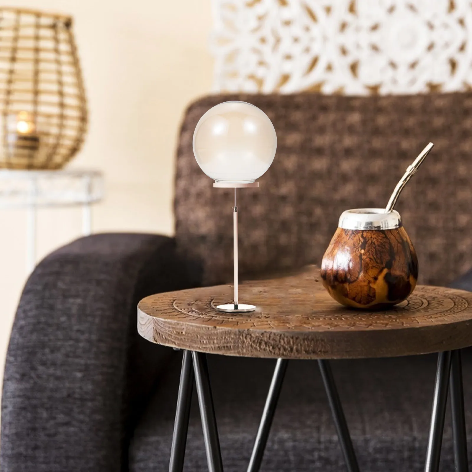 

1 шт. Простой стеклянный абажур, стильный чехол для настольной лампы, аксессуар для прикроватной лампы, декоративный абажур для дома