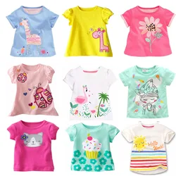 Girl T Shirt Summer Toddler Clothes Short-sleeve Cartoon Baby Tees Tops Children Clothing Cotton Kids T-shirts for Girls