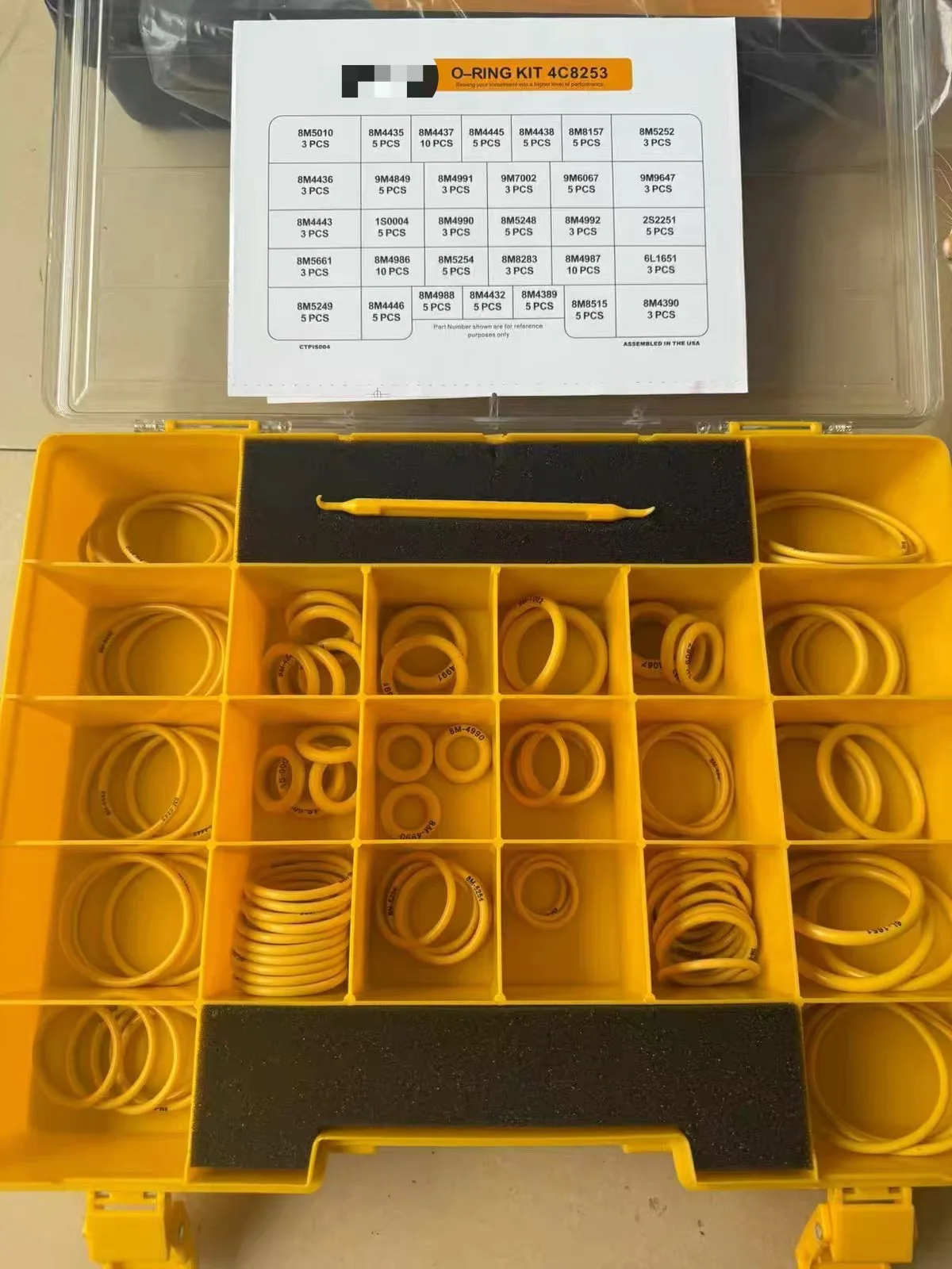 Picture 5: 4C-4782 O-ring Box 4C-8253 CAT Oil Ring Transmission Seals For 4C4782 Caterpillar E200 E305 E307 E312 E320 E329 E330 Seal Ring
