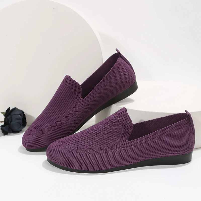 Women Flat Toe Knitted Ladies Office Shoes Comfortable Formal Shoes for Woman  Female Ballet Flats Designer Sneakers - AliExpress 322