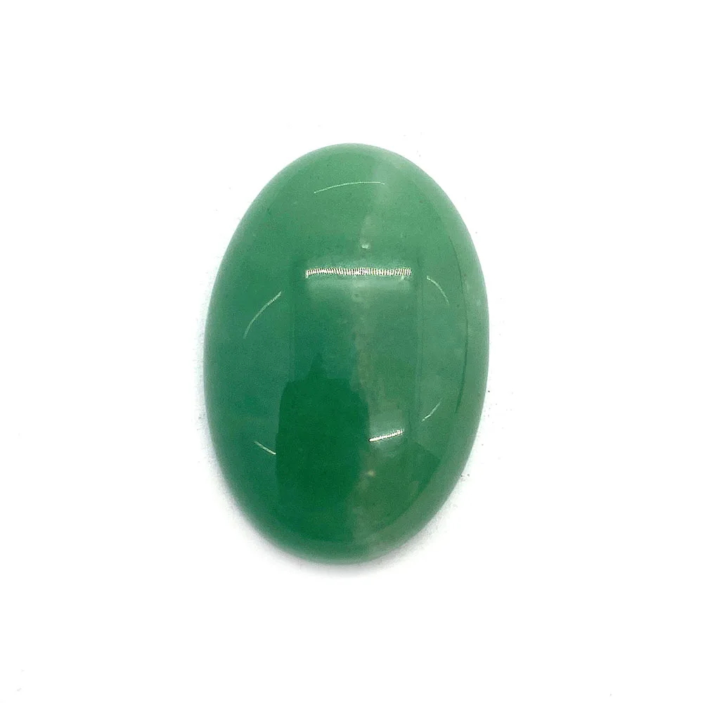 1pc Green Aventurine  Cabochon CAB Beads Natural Stone for DIY Women Jewelry Making Ring Necklace Accessories 20x30 MM NO Hole