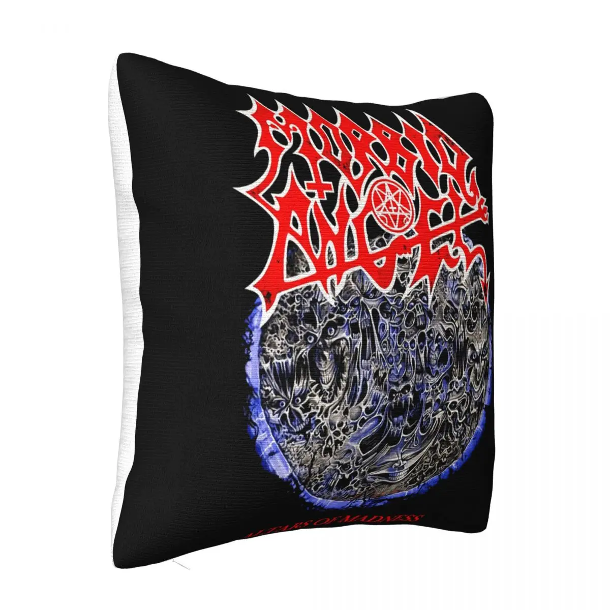كيس وسادة مخصص من Morbid Angel Death Metal Band Slim Fit للرجال باللون الأسود والأبيض مقاس S 4Xl