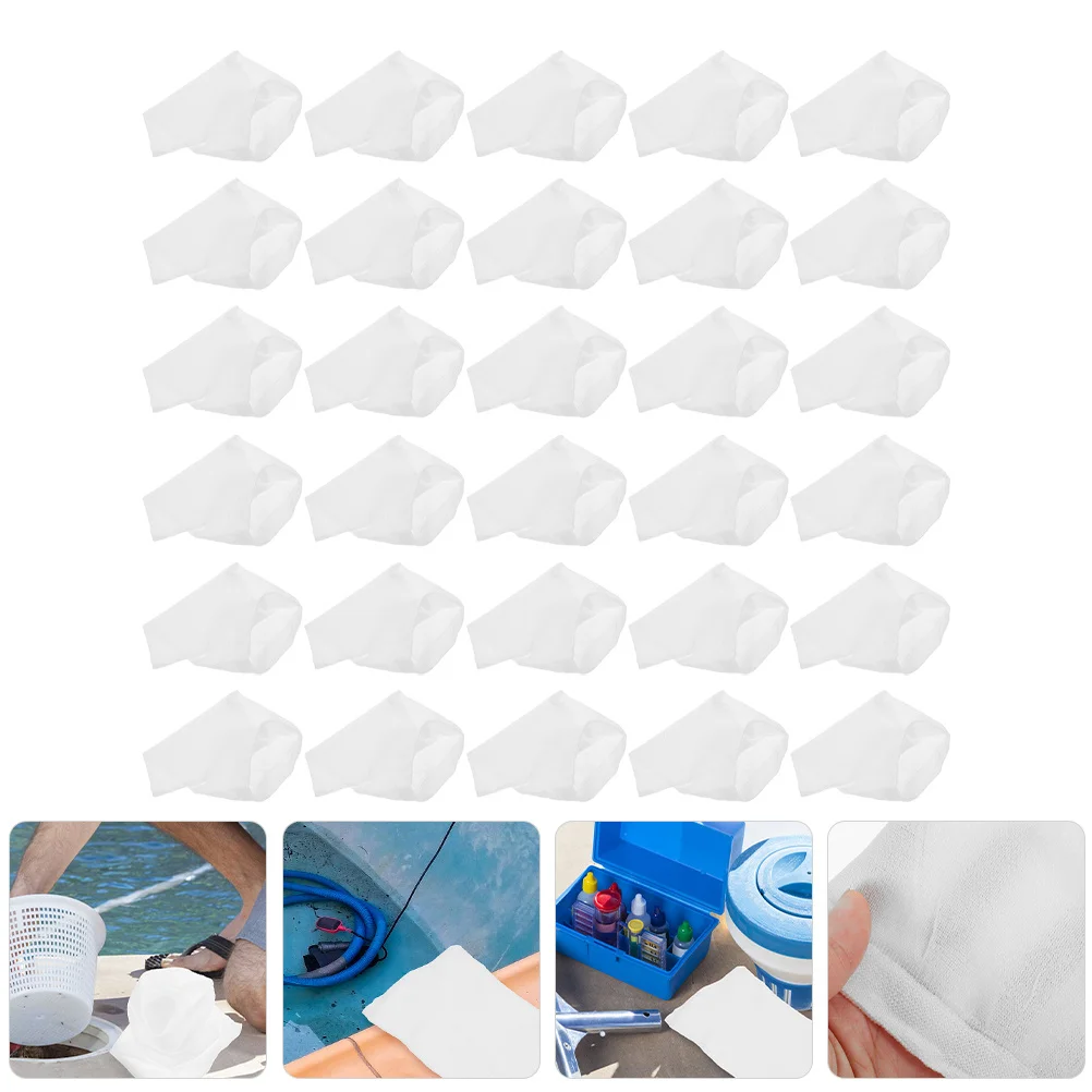 

30Pcs Pool Filter Socks for Skimmer Durable Mesh Basket Liners Efficient Filtering for Pool Cleaning Skimmer Socks