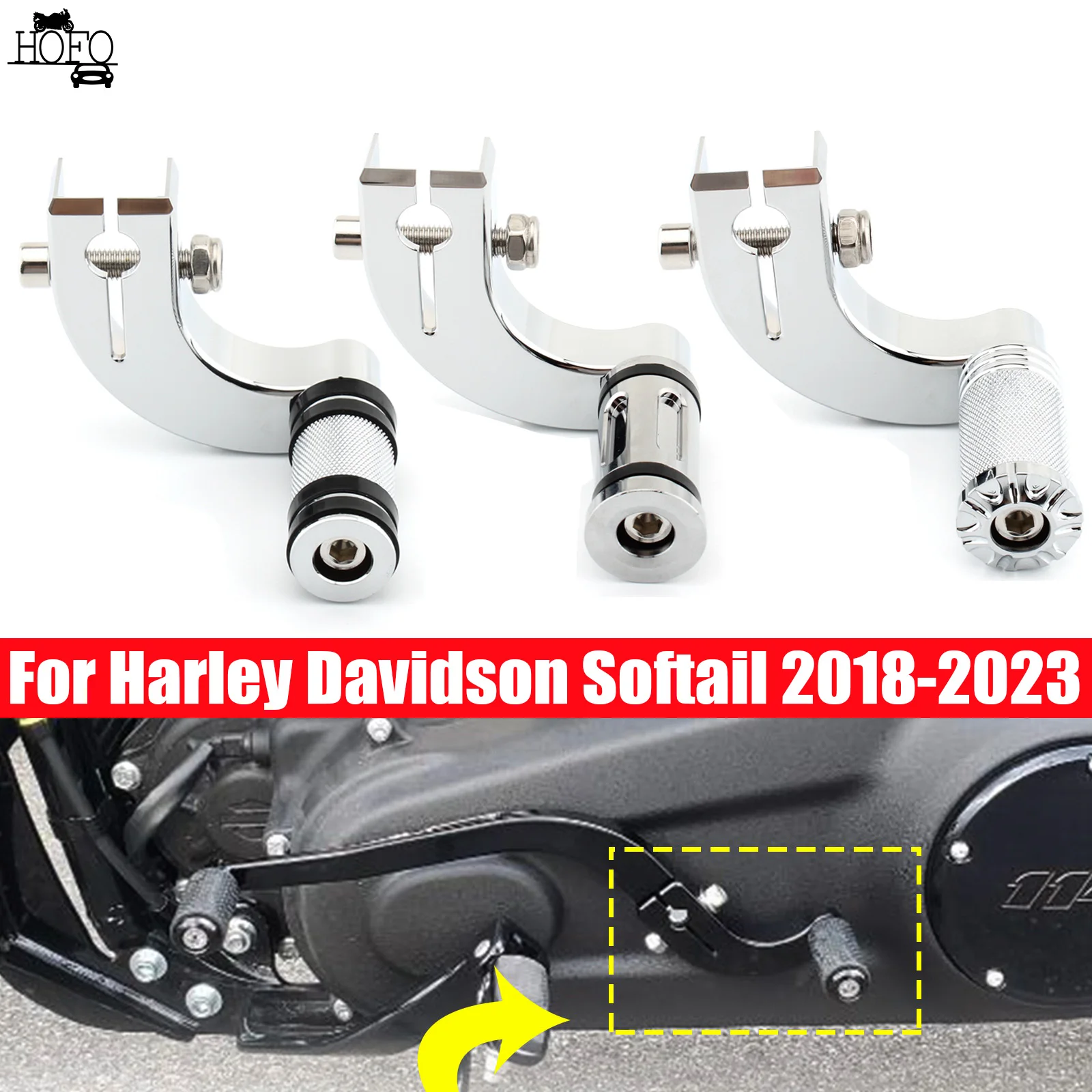 

Rear Heel Toe Gear Shift Lever Shifter Pedal For Harley Softail 2018-2023