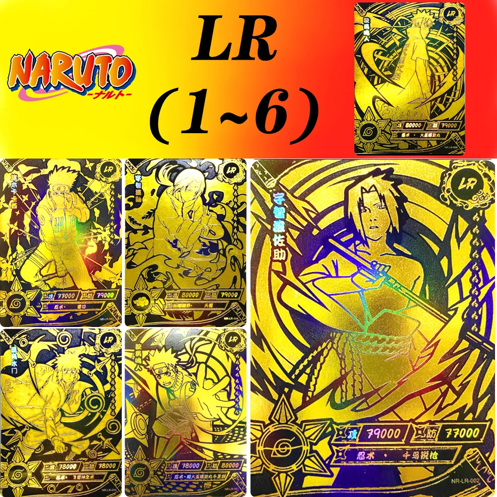 Tarjeta KAYOU NARUTO LR serie 1 ~ 6 personajes de Anime Pain Senju Hashirama tarjeta de colección genial regalo de cumpleaños de Navidad juego de juguetes