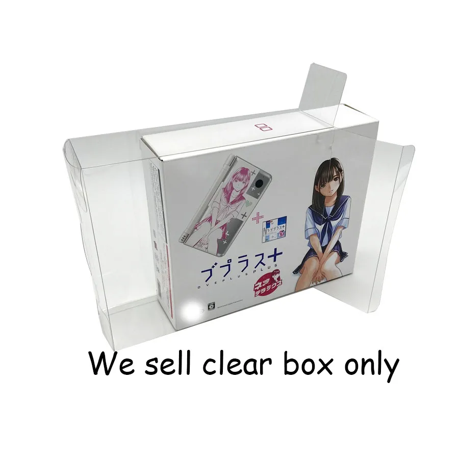 

50pcs Transparent Protection box for NDSI LL Japan limited version game console PET colorful box storage clear display box