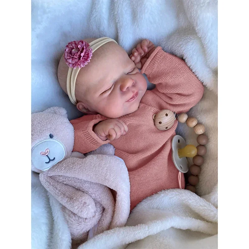 45 سنتيمتر الوليد الطفل تولد من جديد دمية Pascale لمسة ناعمة محبوب الطفل طبقات متعددة اللوحة ثلاثية الأبعاد الجلد مع الأوردة المرئية Mucionesas تولد من جديد #4