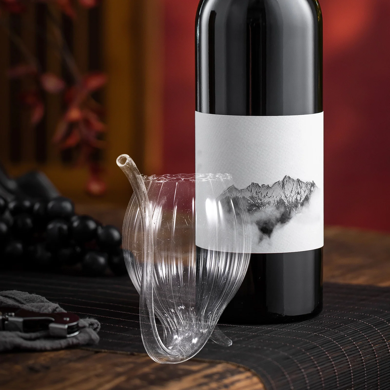 

4Pcs Vampire Wine Glass Creative Cocktail Cups Premium Glass Beverage Cups for Party Bar Whisky Cup Creative Cup