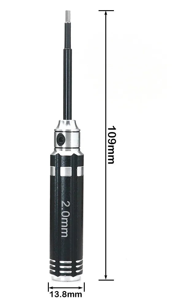 7 pz Manico Corto Rc Cacciavite Esagonale Dado Driver Per Traxxa Trx4m Axial Scx24 Fms Fcx24 1/18 1/24 Rc Mini Crawler Auto