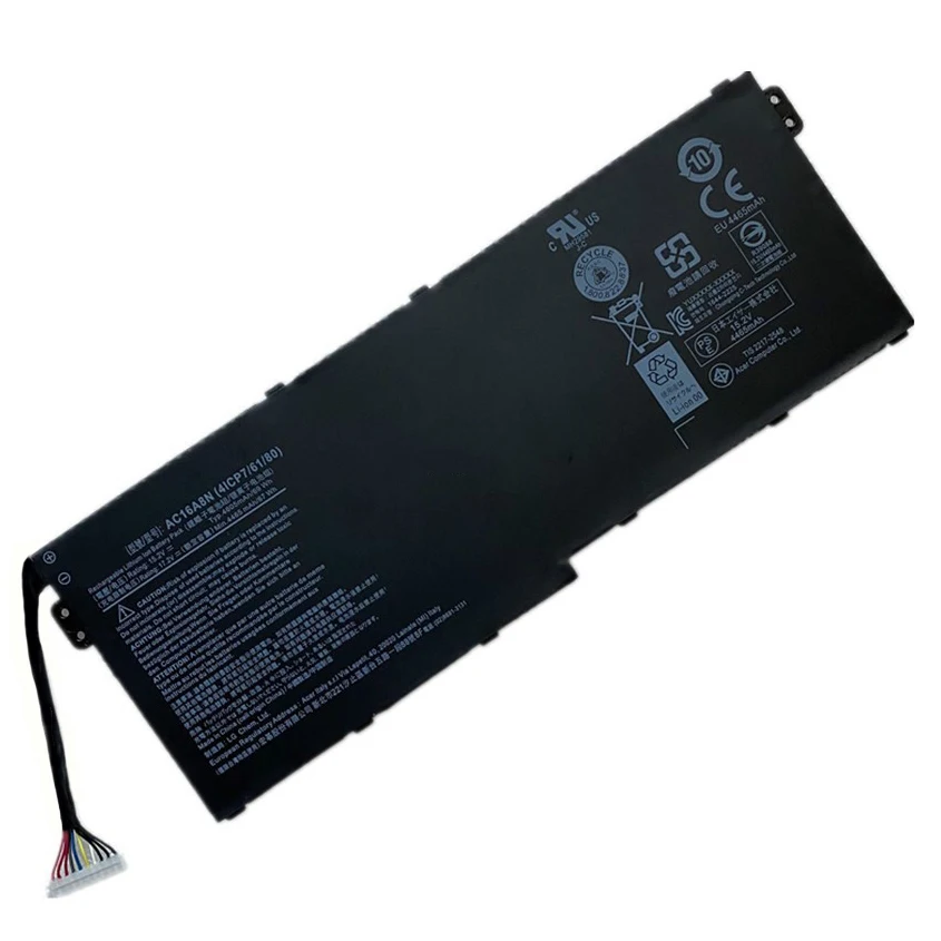 

Laptop Battery AC16A8N 15.2V/4605mAh/69WH For Aspire V17 V15 Nitro VN7-593G VN7-793G VN7-793G-73YP 78E3 VN7-793 717L Series