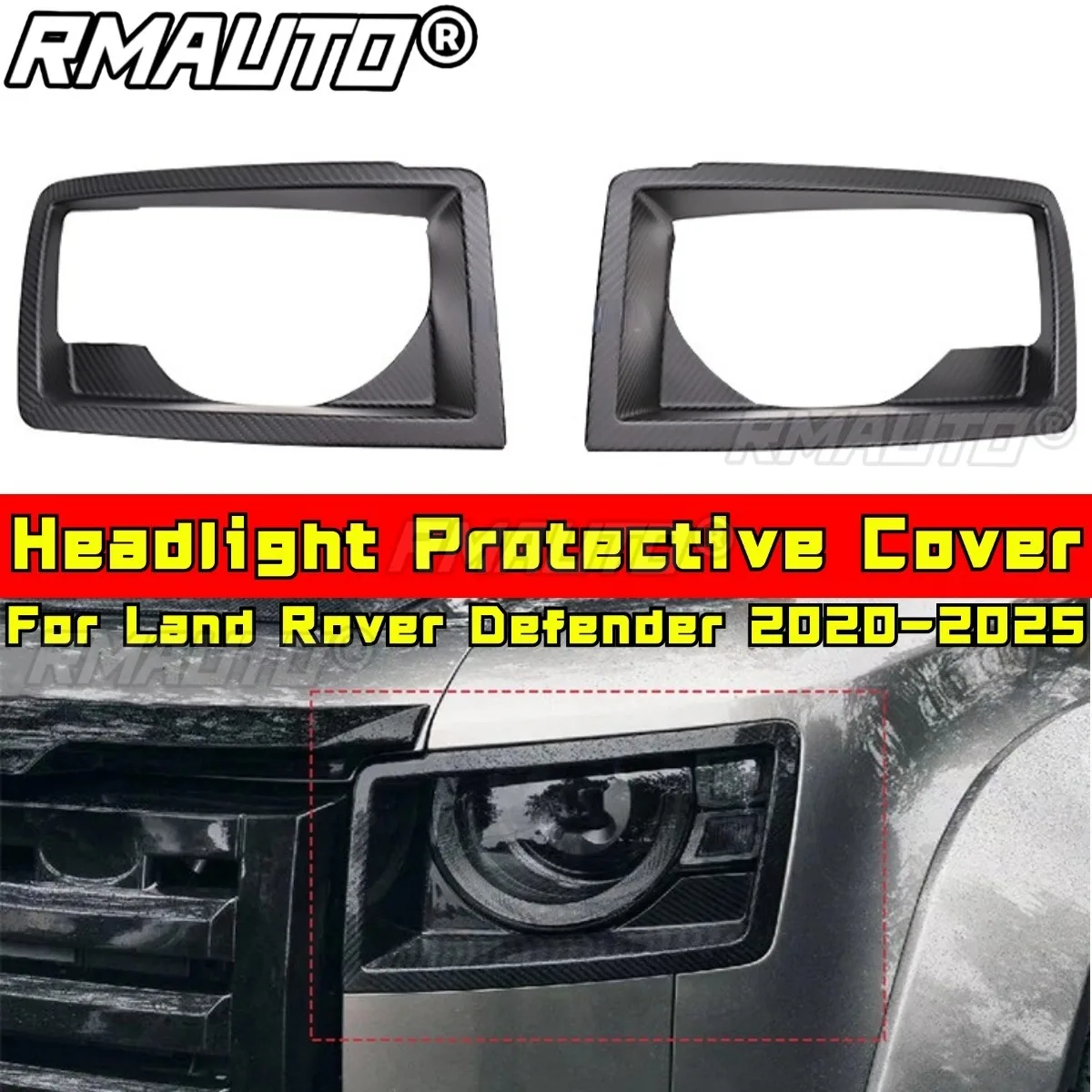

Для Land Rover Defender 2020-2025 Body Kit Защитный чехол для фар Задний фонарь Противотуманные фары Защитные автомобильные аксессуары