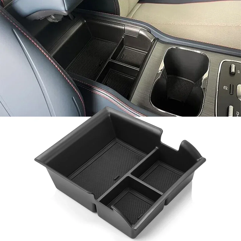 

ABS Car Center Console Armrest Box Storage Tray Holder for BYD Atto3 Atto 3 2022 2023 Yuan Plus Organizer Container Accessories