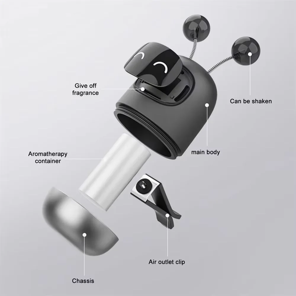 إرسال 3 لصق سيارة الروائح سيارة داخل مقاطع تنفيس الهواء روبوت الحلي الزخرفية الصلبة العطر لصق معطّر الهواء #2