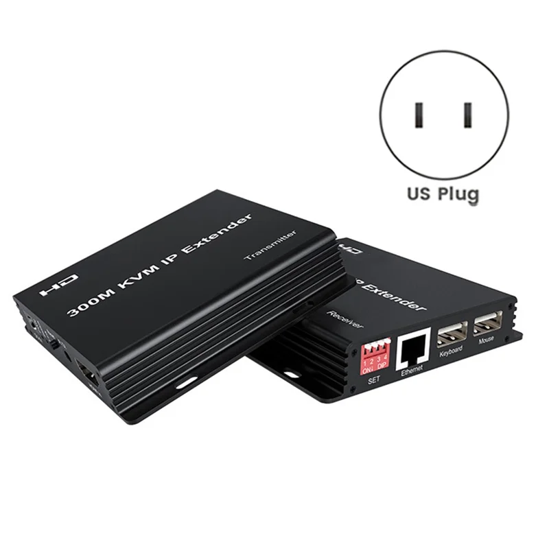 

AS95 — совместимый удлинитель KVM через кабель Rj45 Cat6, 300 м, USB KVM Ethernet-удлинитель, поддержка мыши, клавиатуры TX к RX, вилка стандарта США