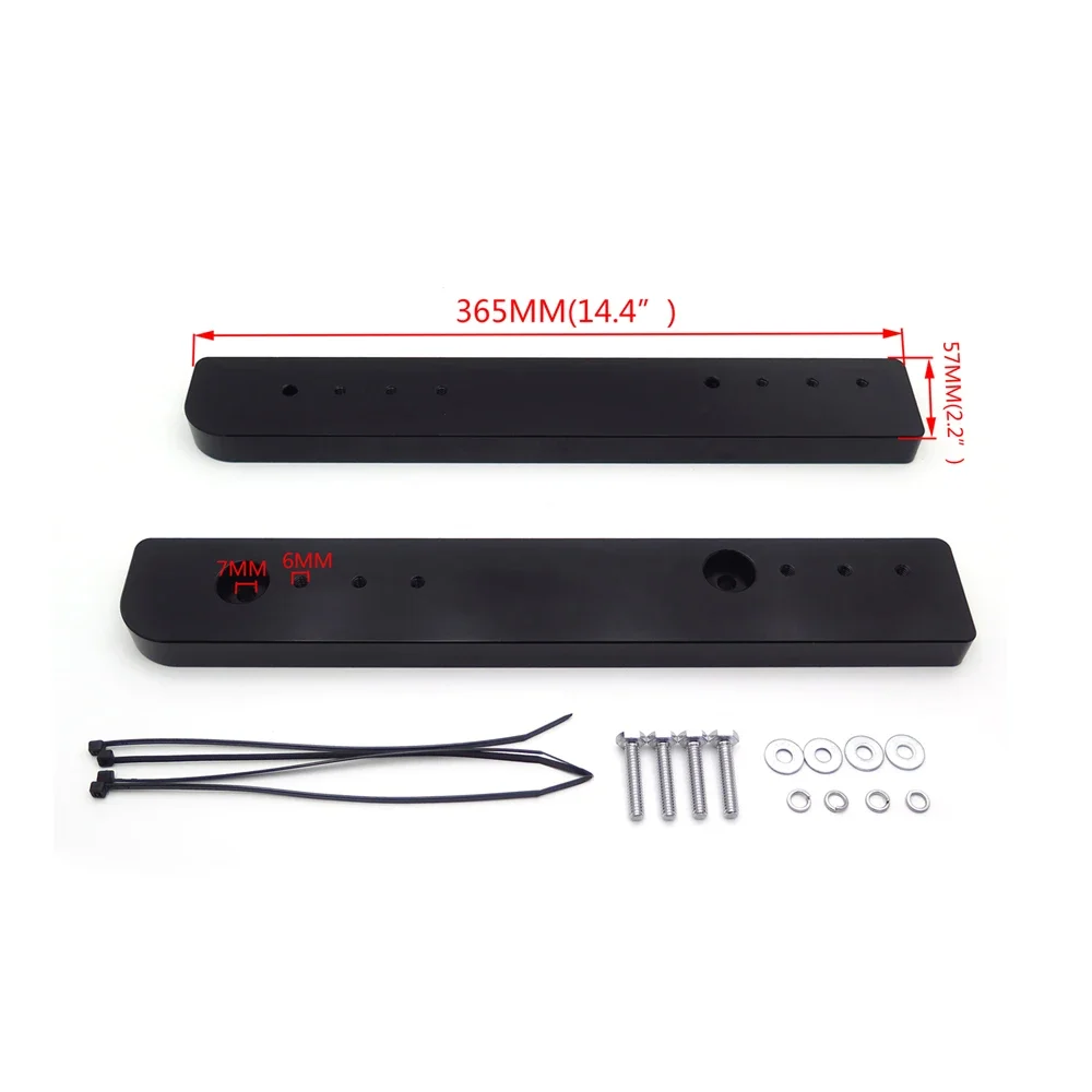 조절 가능한 투어-팩 트렁크 수하물 이동 장치 키트 마운트 확장 플레이트 랙 2014-2019 할리 로드 킹스, 스트리트 글라이드, 트라이크용