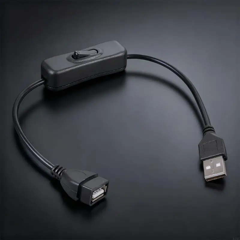USB Switcher Cord with Power Control Switcher Male to Female USB Cable Power Wire 